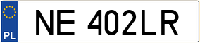 Truck License Plate